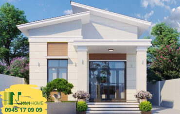 thiết kế nhà 1 tầng 3 phòng ngủ 80m2
