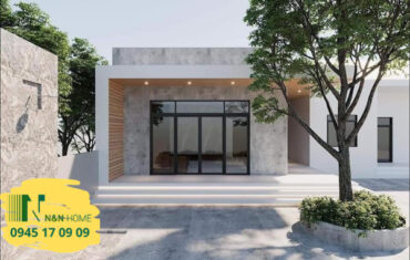 nhà cấp 4 đẹp 5x20 m