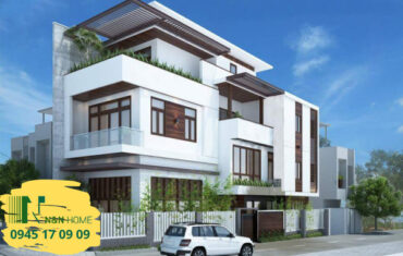 thiết kế nhà 2 mặt tiền