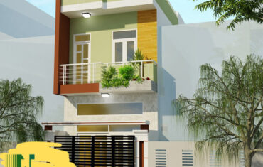 thiết kế nhà 2 tầng 3 phòng ngủ 80m2