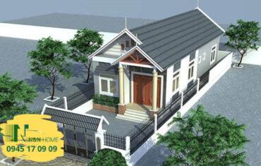 thiết kế nhà cấp 4 3 phòng ngủ 1 phòng thờ