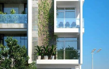 thiết kế nhà lệch tầng 5x13m